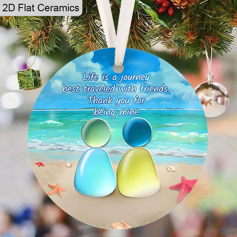 Friendship Pedent Friendship Keepsake Gifts for Friends Besties Sister Soulmate Classmates, Perfect for Birthday,Christmas, All-season Holiday Decor