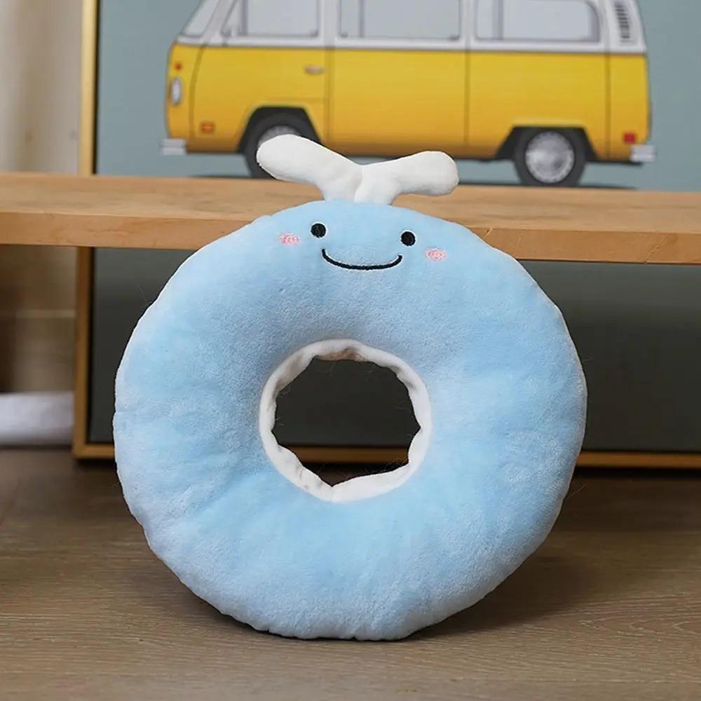 

Crystal Ultra Short Plush Fabric Pet Elizabeth Collar PP Cotton Filling Protection Collar Pet Whale S