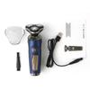 Smart LCD Electric Shaver, Washable Rotary 3-Blade Head, 360° Coverage, USB Charging