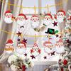 5/8/10PCS Christmas Tree Pendant Diamond Painting Pendant Xmas Tree Decoration Hanging Ornament Keychain Pendants DIY Xmas Gifts