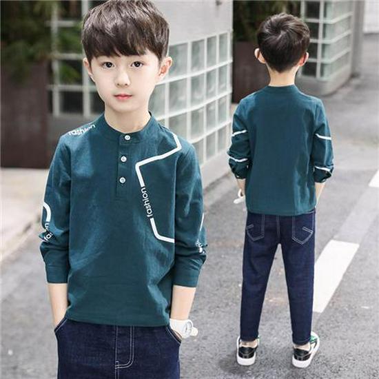 Boys' Long Sleeve T-Shirt - Pure Cotton, Autumn/Spring 2025 Collection