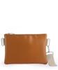 Bubilian Strap Leather Clutch_Camel