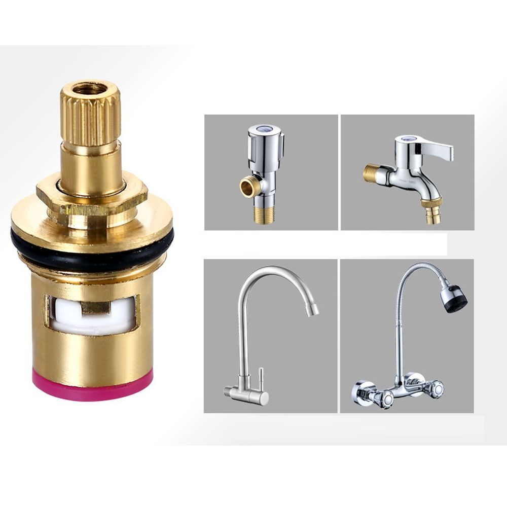Replacement Stainless Steel Copper Valve Yellow Core of Faucet Thickening Heater Radiator Bathroom
