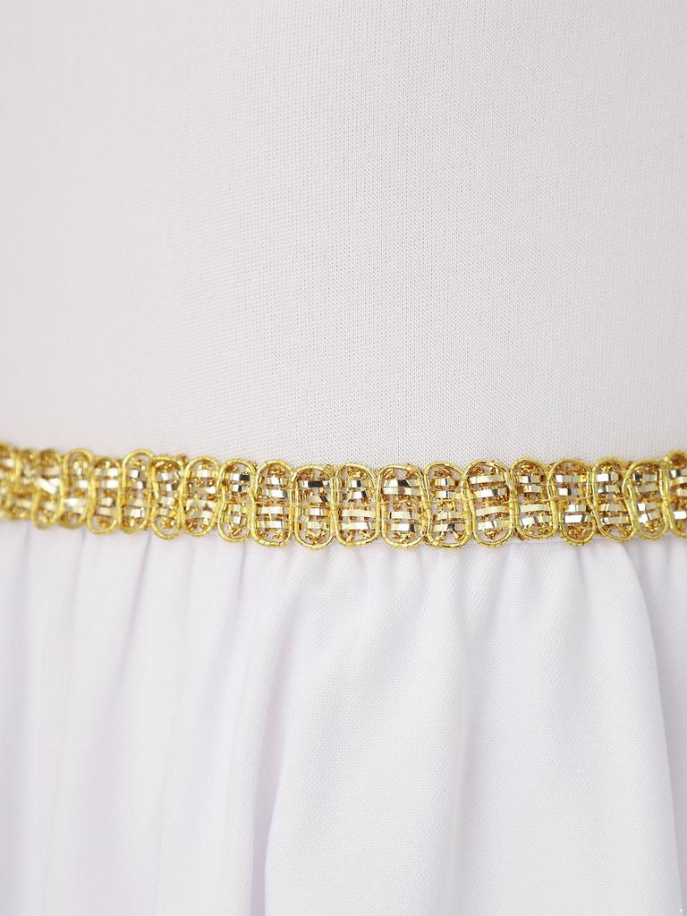 Všestranné starověké tóga šaty pro dívky: Jednodílný splývavý kostým, snadno upravitelný jako řecká, římská nebo egyptská princezna