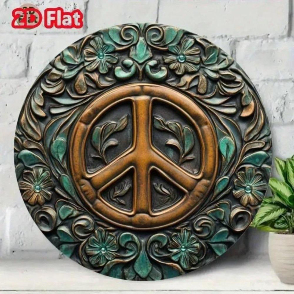 Retro metal paintings, furniture, living room decoration 20x20cm