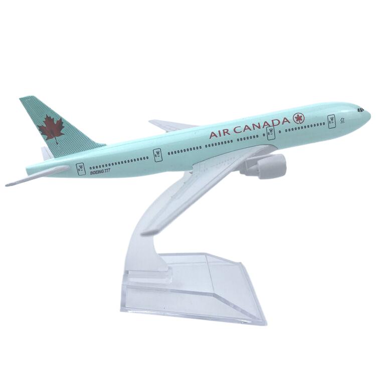 

Air Canada Boeing 777 Alloy Airplane Model 16cm синий