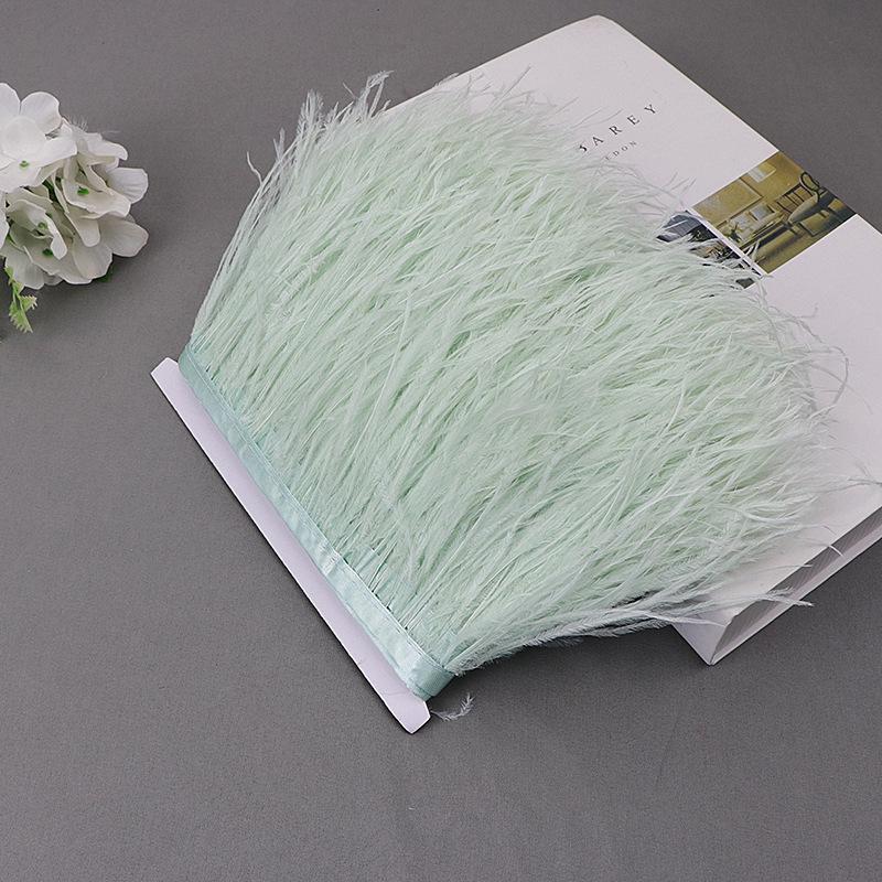 Ostrich Feather Lace Cloth Bandwidth 10-15Cm Stage Performance Clothing Decoration Accessories Lace Feather Ribbon