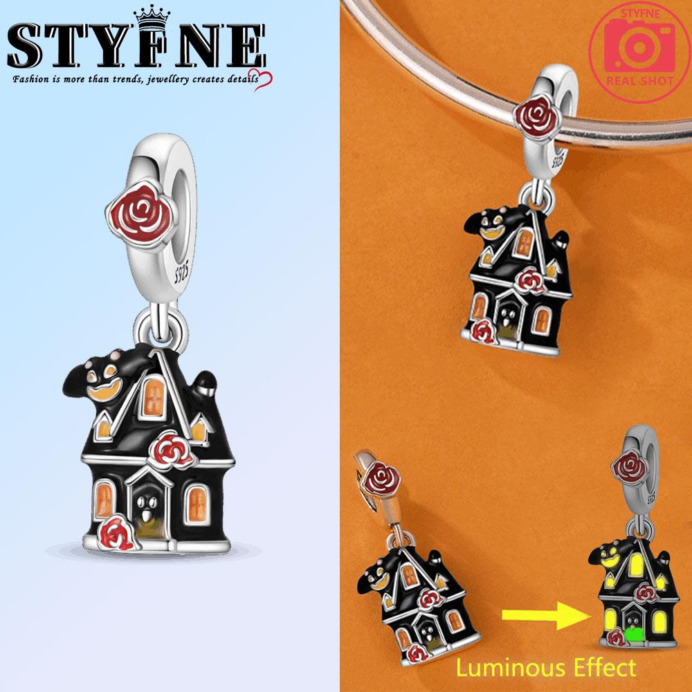 Copper Halloween Candy Basket Pumpkin Skeleton Devil Charms Beads Pendant For Original Bracelet Woman Girl Jewelry