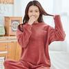 Pajamas Autumn And Winter New Female Coral Fleece Large Size Fairy Warm Pants Set Couple Fleece Thickened Winter Loungewear