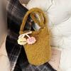 Winter Fluffy Simple Shoulder Bag Women Fashi Crossbody Bag Soft Wool Cute Design Comfortable and Versatile Texture Bucket Bag