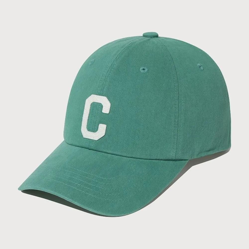 C Logo Cozy Fit Washed Ball Cap Green CO2606CA05GN FREE