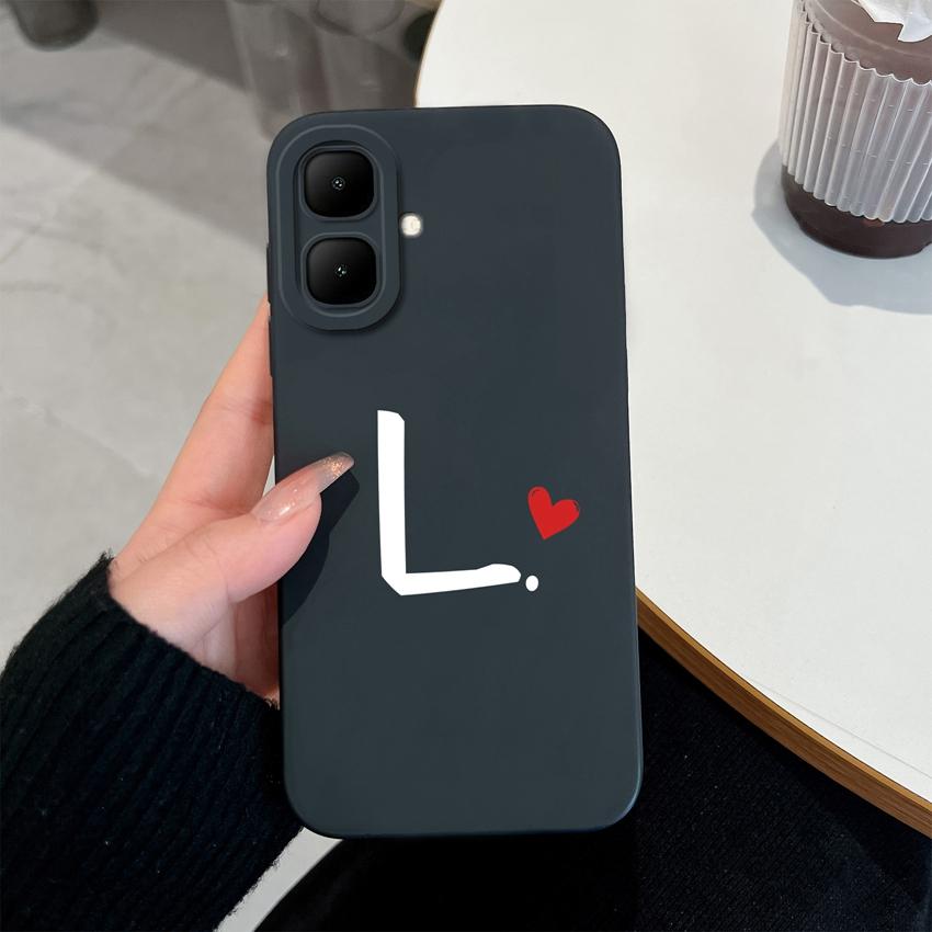 For Infinix Smart 10 9 8 7 GT 30 Pro Fashionable Lucky 26 Letters Phone Case Soft Matte Silicone High Quality Anti Drop Shell For Infinix Bumper Cover