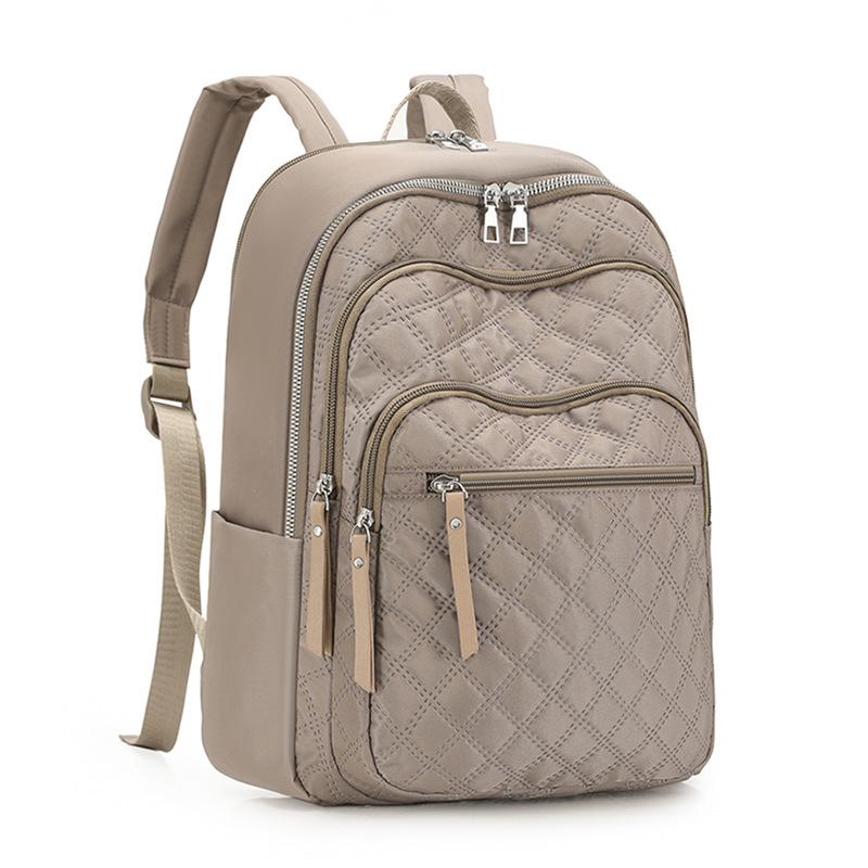 

Quilted Women s Large Capacity Backpack хакі