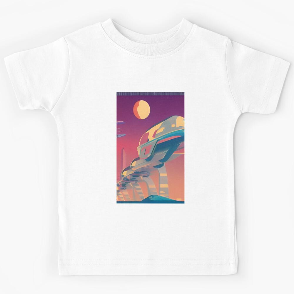 Abstract futuristic and extraterrestrial artprint Kids T-Shirt 130