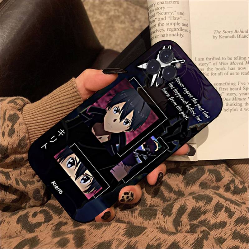 Sword Art Online Phone Case For Iphone 8 7 6 6s Plus X Se 2020 Xr Xs 14 11 12 13 Mini Pro Max Mobile Case