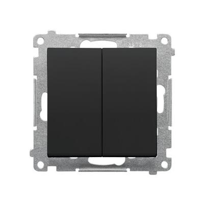 Candlestick Switch (module) 10 AX, 250 V~, Quick Connectors: Matte Black, SIMON