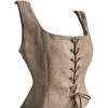 Gilet Peluche Pelle di Cervo Costume di Halloween Rinascimentale Vichingo Pirata Cosplay Canottiera