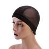 Men Baotou Hat Elastic Anti-slip Regular Fit Solid Color Haircut Protection Soft Dome Stretchable Weaving Cap Breathable Mesh Net Hairnet Headwear