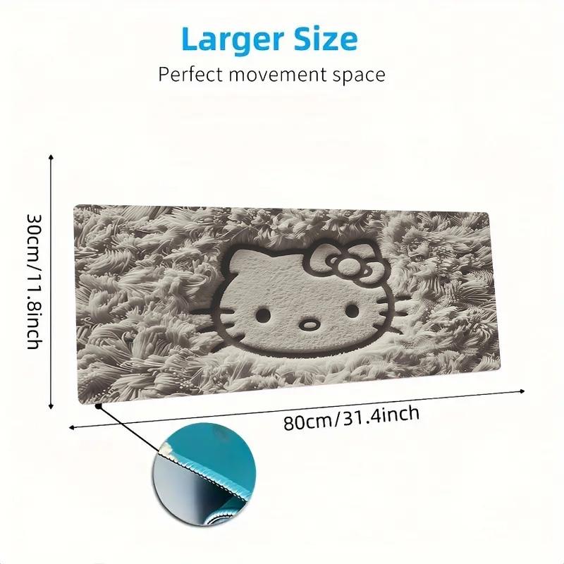 Hello Kitty2 Print Cushion Non-slip Laptop Tablet Big Mousepad XXL Mat Mini PC Playmat With Lock edge