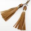 Gucci New Jackie Handbag 246907 Diamante Bamboo Fringe Brown Canvas Women Used