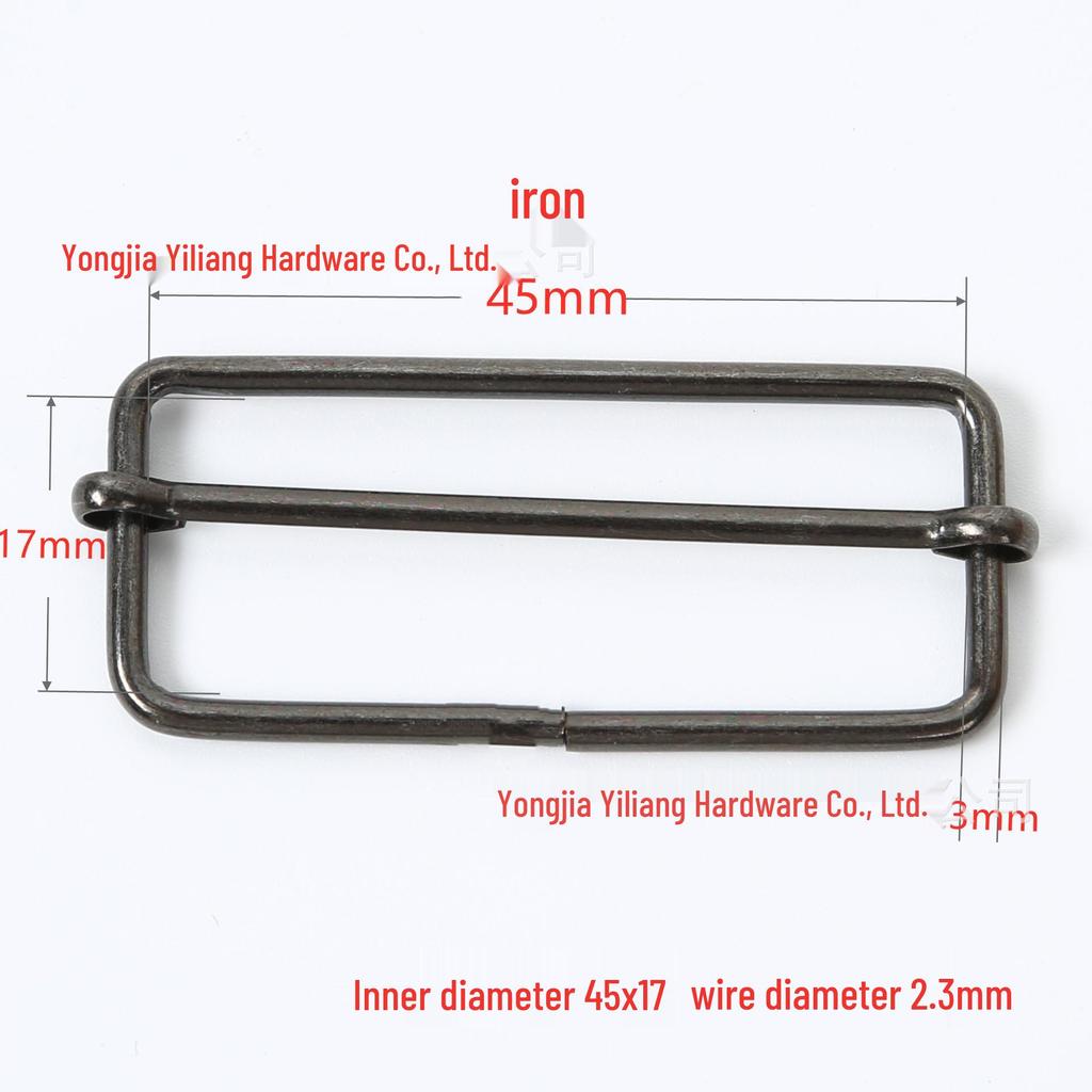 Stainless Steel Adjustable D-Ring Buckle - Copper Three-Speed Wire Pull Design