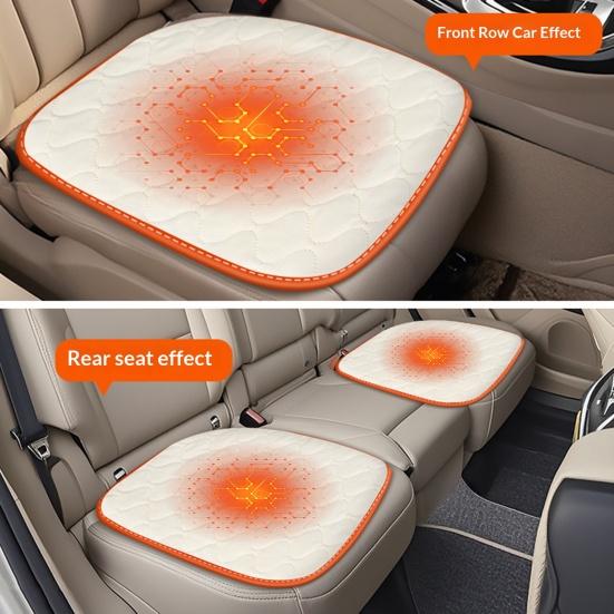 Almofada Universal para Assento de Carro Pelúcia Macia Fundo Antiderrapante Almofada de Assento para Carro SUV Caminhão Assentos Dianteiros Tiras Ajustáveis Capa para Assento de Carro