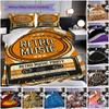 1PC Music, Guitar Theme Bedding Quilt Set Quilt Cover Pillowcase Home Decoration Birthday Gift (1 * Duvet Cover + 2 * Pillowcase, Without Core)