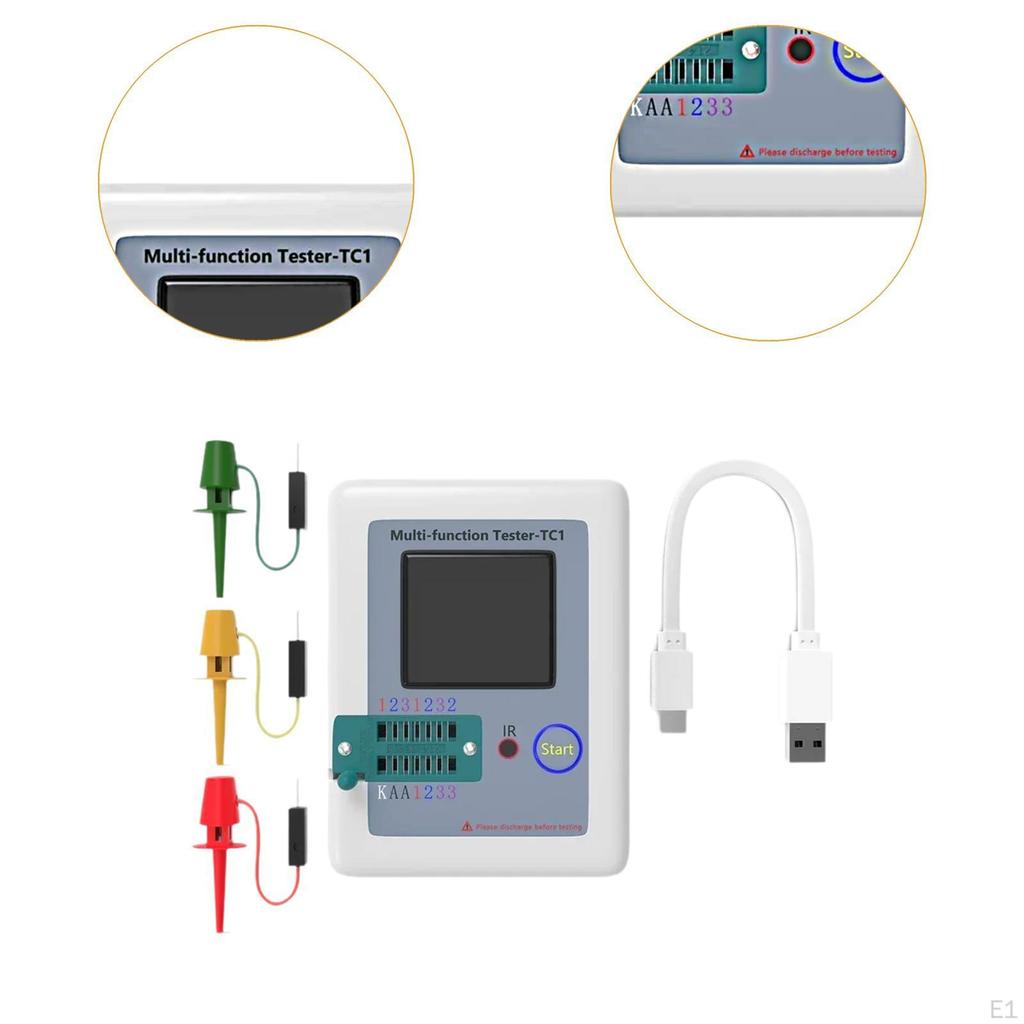 Meter Capacitor Tester Full Color Display Transistor Auto Shut Down Multimeter