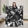 Maluma Colombian Singer Photo Collage Blankets Camping Flannel Throw Blanket For Bedroom Soft Warm Custom Quality Bedspread Gift