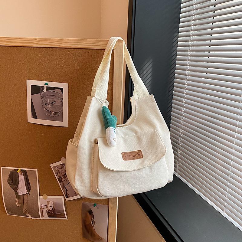 College Style, Fresh, Simple and Versatile, Hand Bag, College Student Commuting Shoulder Bag, Large-capacity Tote Bag