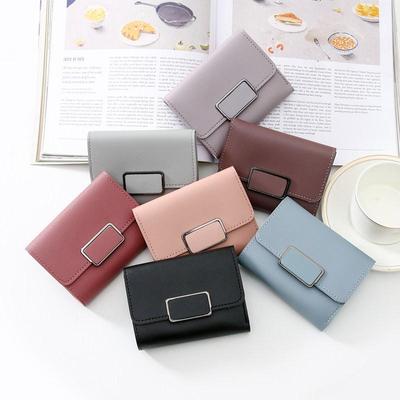 Women's Compact Korean-Style Mini Coin Purse & Card Holder – Cute, Large Capacity, and Portable Folding Wallet