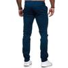 Men European Style Solid Color Loose Casual Long Trousers