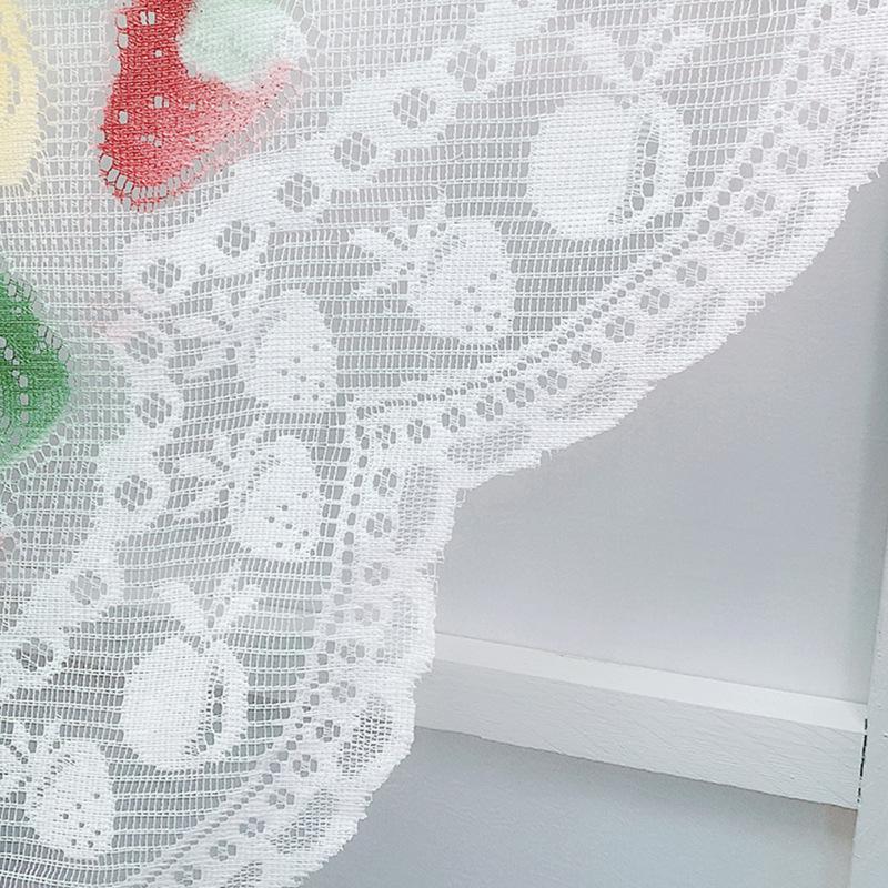 

Кухонная перегородка из кружева в скандинавском стиле с кофейным принтом для двери, эркера, шкафа или короткого декоративного разделителя. 140x90 cm