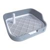 Dog Potty Pad Reusable Indoor Open Top Entry Dog Litter Pan Mesh Grids Toilet for Indoor Bunny Small and Medium Dogs Porch Puppy