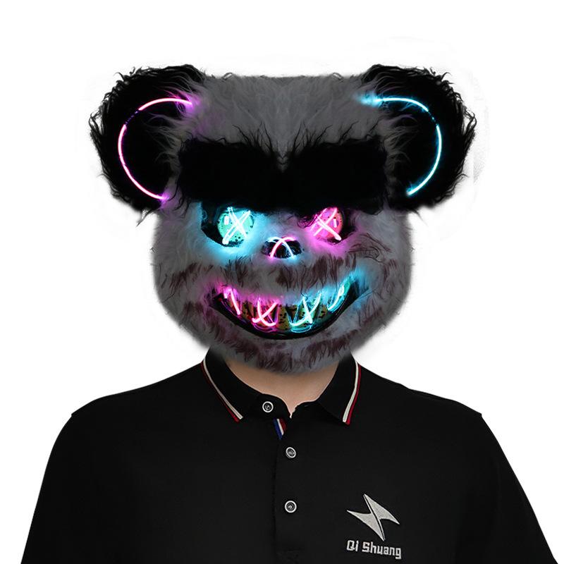 Zářící halloweenská maska ​​s krvavými zvířaty