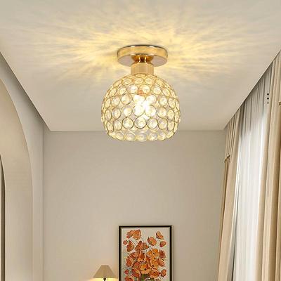 Nordické minimalistické křišťálové stropní světlo pro vstupní halu, foyer nebo balkon