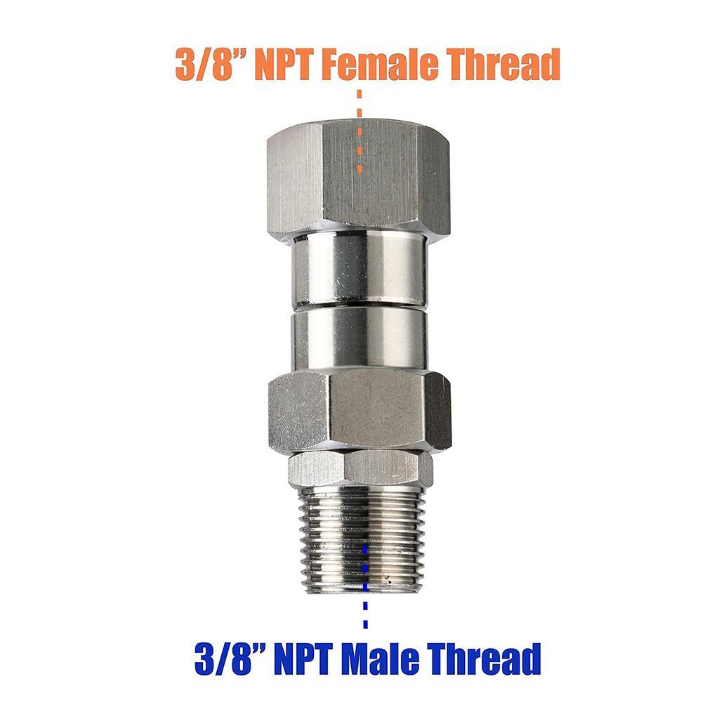 1pc High Pressure Washer Swivel Joint 3 8 Inch NPT Thread Fittings 4500 PSI