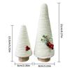 2025 Cotton Rope Artificial Christmas Tree Handmade Small Pine Tree Figurine New Year Navidad Ornaments Tabletop Decorations