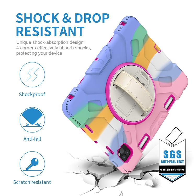 Custom Logo New 360 Full Cover Robot Heavy Duty Defender Shockproof Kids Stand Tablet Case for Ipad Pro 11 Inch