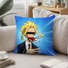 Cartoon Character All Might Throw Pillow Covers Pattern Cushion Cover Suitable For Sofa Bedroom Car Pillow Cover