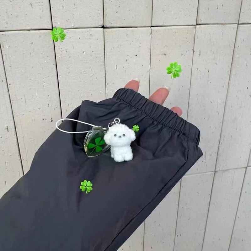 

1 шт. мультяшный клевер, стекающийся 3D брелок для ключей с собакой, кавайный брелок для ключей с животными, сувенирные подарки для женщин, мужчин, автомобильные ключи, украшения