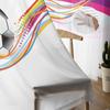 Fußbälle, Fußball-Design, Tüllvorhänge für Wohnzimmer, Schlafzimmer, moderner Voile-Vorhang, Küche, Chiffon, transparente Vorhänge