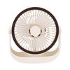 Rechargeable Desk Fan Quiet 360 Rotation 5 Speeds Wall Mountable Personal Fan USB Powered Battery Operated Type C for