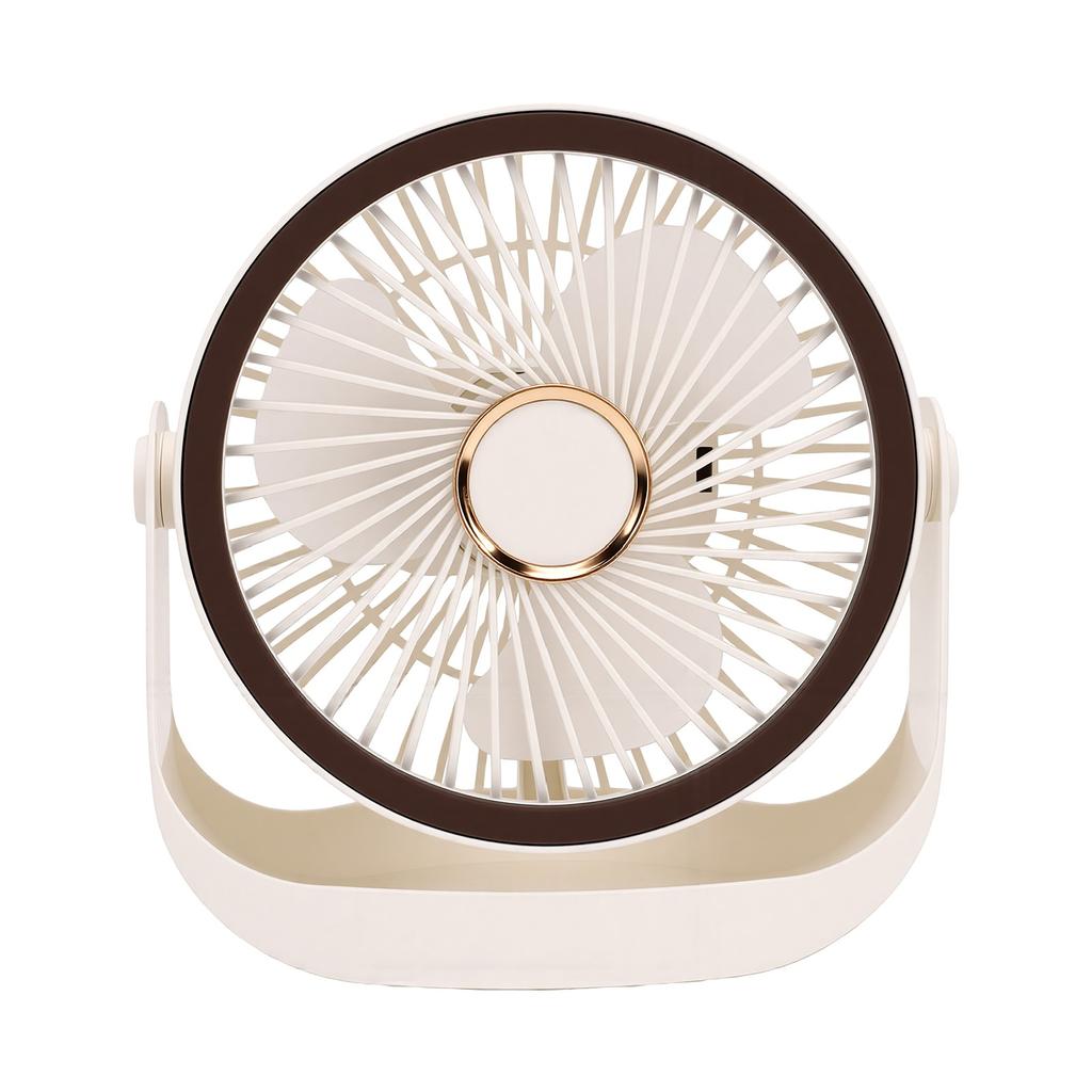 Rechargeable Desk Fan Quiet 360 Rotation 5 Speeds Wall Mountable Personal Fan USB Powered Battery Operated Type C for
