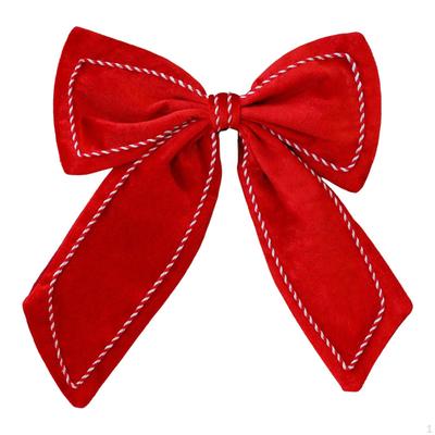 Christmas Bow Decoration Creative Xmas Decor Hanging Ornament Velvet for Door Holiday