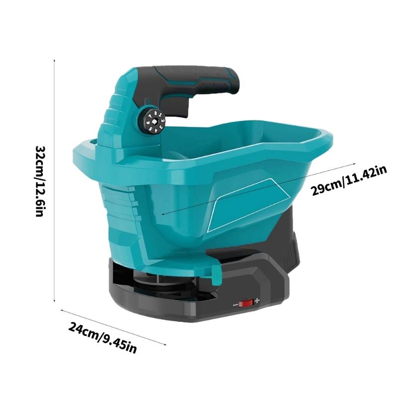 Electric Spreaders for Lawn and Garden 4L Large Capacity 8 Precisions Setting 6 Spreading Angles