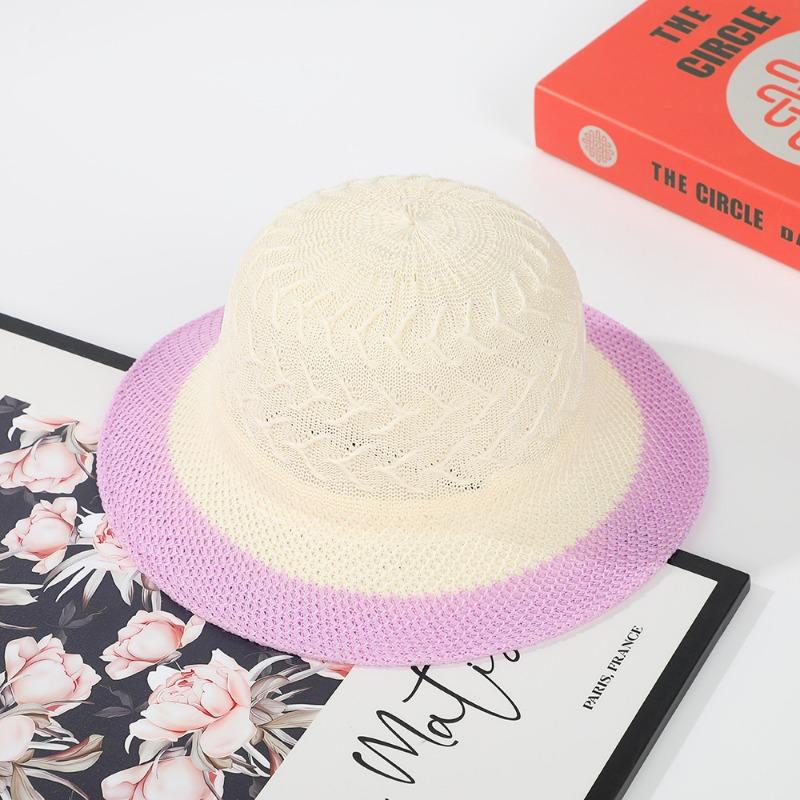 Color baby summer cool hat cute children's big eaves hat summer travel beach sun hat