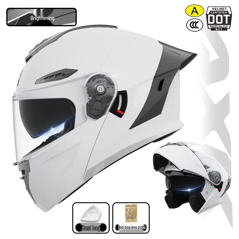 

3C/DOT Certified Winter All-Season Motorcycle Helmet for Men & Women - Electric Vehicle & Safety Half Helmet L [57-59]
