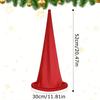 1PC Christmas Hat Fun Solid Color Holiday Surprises Comfortable Playful Polyester Stage Performances Dwarf Shaped Atmosphere