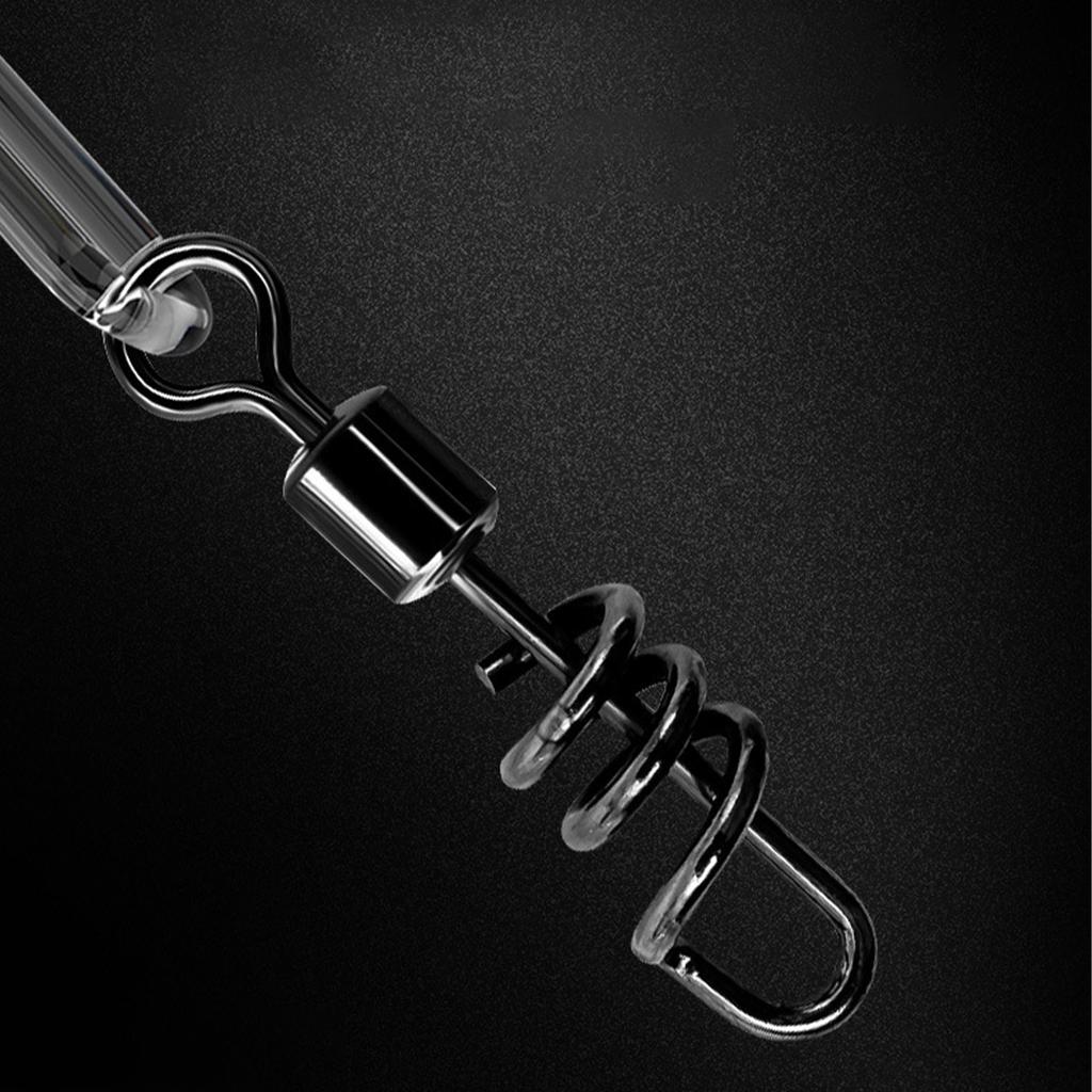 70Pcs Fishing Swivels Barrel Swivels Heavy Duty Corkscrew Snap Swivels Fishing Line Connector for Saltwater Freshwater